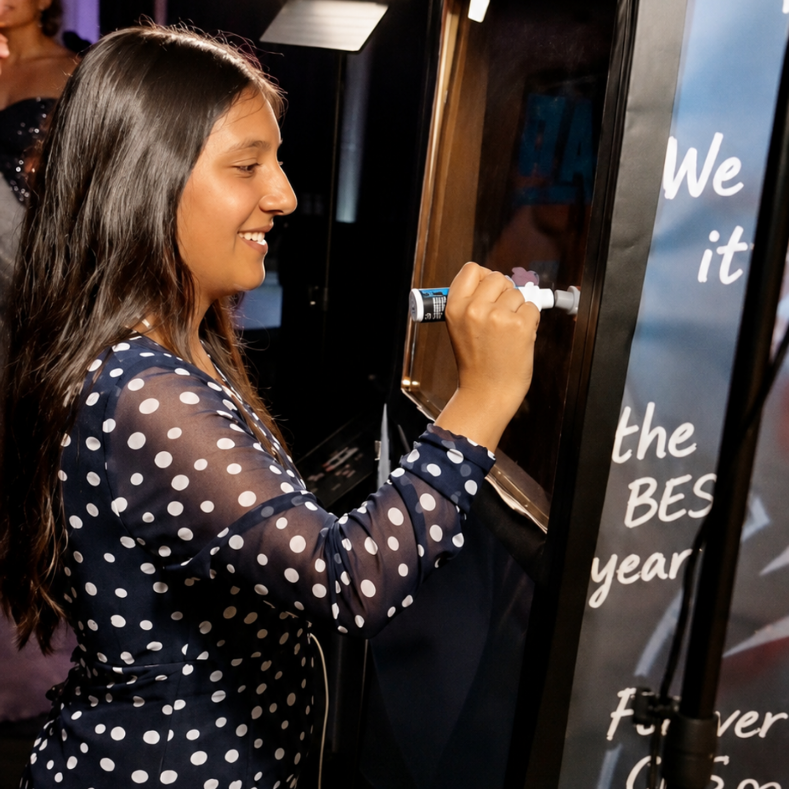 Guest stepping into the Signature Moments experience
